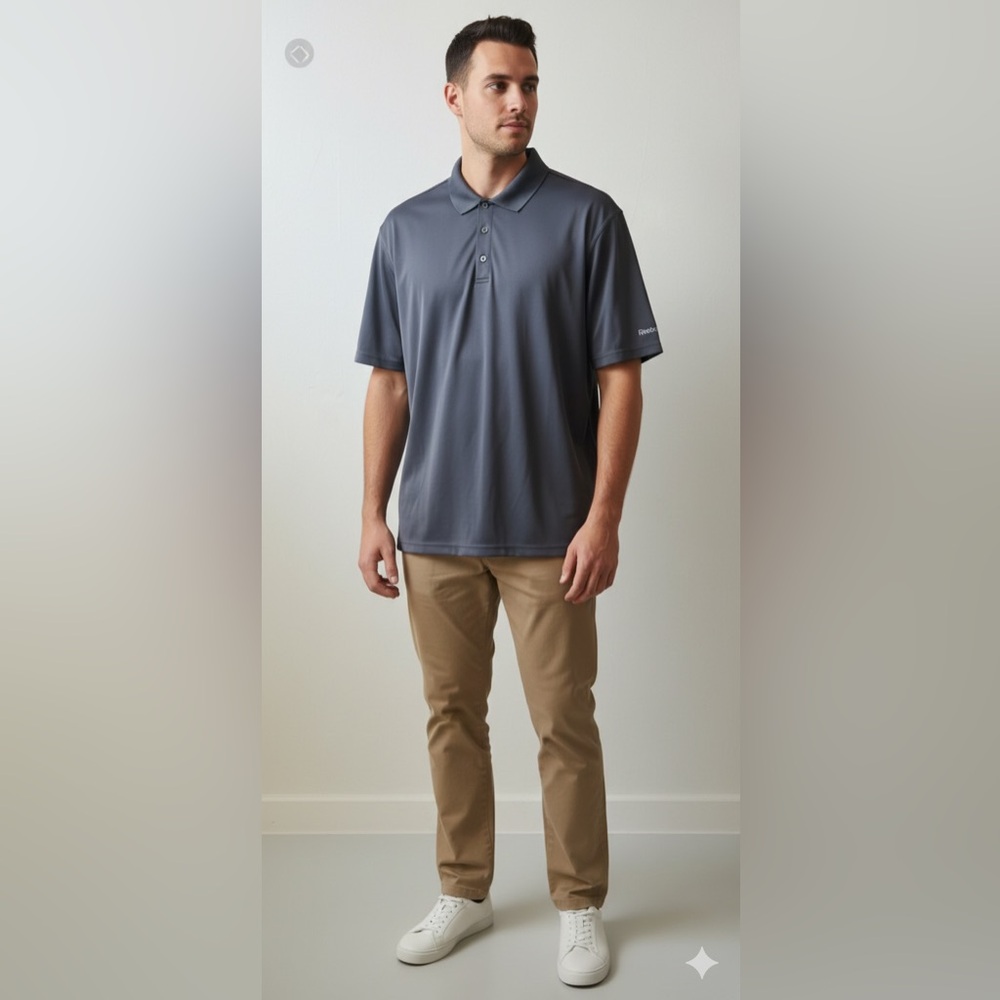 Reebok Black Polo Shirt